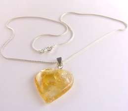 Citrine heart from Gracie Mae