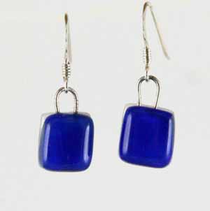 DCE-50 Blue art glass earrings DCE-50 Blue art glass earrings