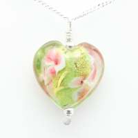 Floral glass hearts from Gracie Mae