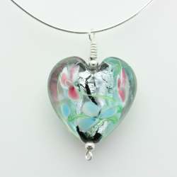 Floral glass hearts from Gracie Mae
