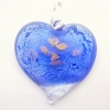 Glass heart pendant