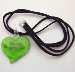 Glass hearts from Gracie Mae