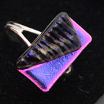 Purple and Blue dichroic ring