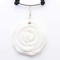 MOP rose pendant from Gracie Mae