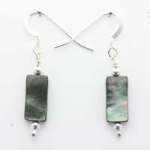 Mother of Pearl oblong earrings from Gracie Mae