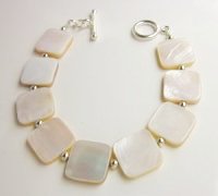 Pink shell bracelet from Gracie Mae