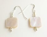 Pink shell earrings from Gracie Mae